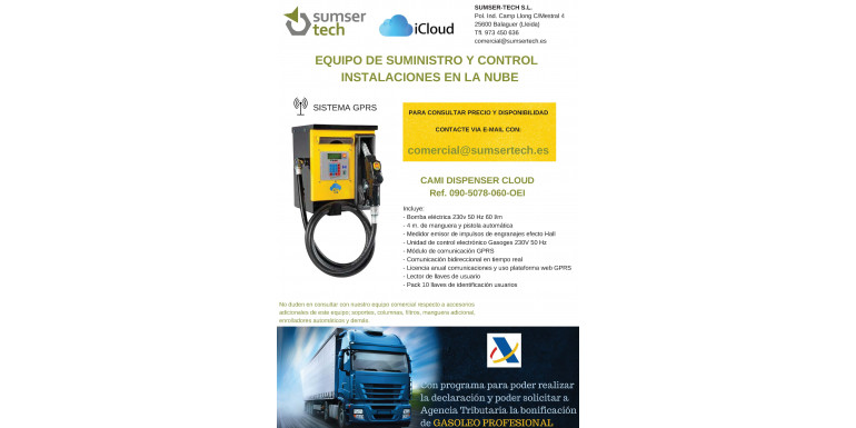 EQUIPO DE SUMINISTRO Y CONTROL INSTALACIONES CONSUMO PROPIO EN LA NUBE CAMI CLOUD